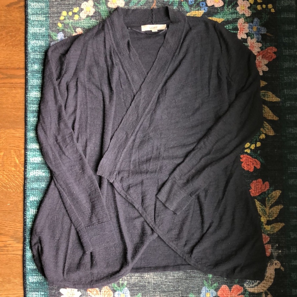 Loft Open Waterfall Cardigan, Size Medium